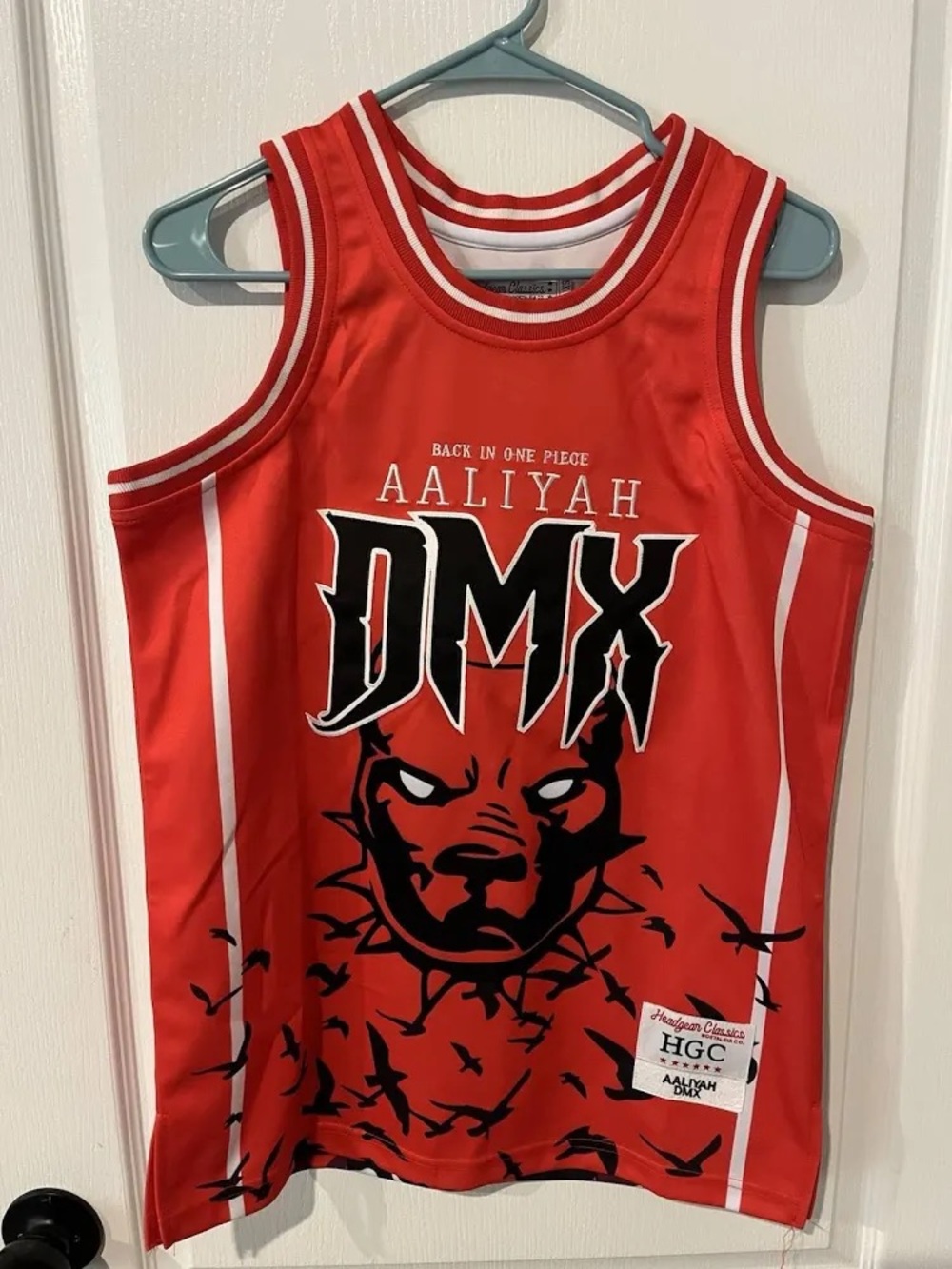 Headgear Classics Aaliyah x DMX Red Graphic Basketball Jersey